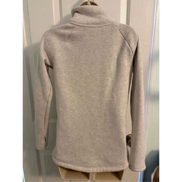 Athleta Heather Gray Activewear Sweatshirt. 1/4 Zip. size XXS - Picture 7 of 7